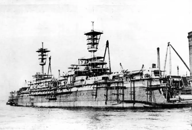 Слава во время достройки на Балтийском заводе 19031904 гг Слава во - фото 54