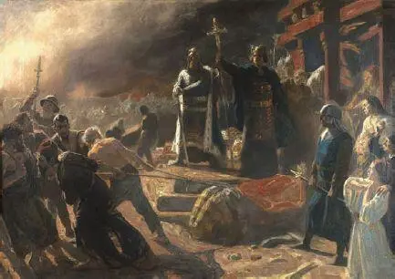 Лауриц Туксен Епископ Абсалон свергает статую бога Свентовита в Арконе - фото 21