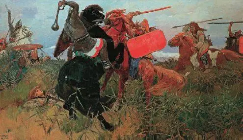 Виктор Васнецов Бой скифов со славянами Эббон дает такое описание статуи - фото 34