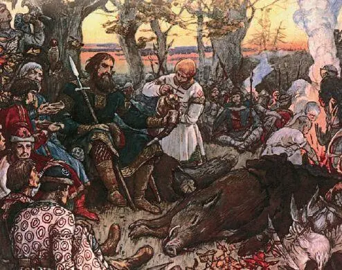 Виктор Васнецов Отдых Владимира Мономаха после охоты Нач XX в Есть - фото 46