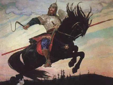 Виктор Васнецов Скачущий витязь Богатырский скок Иван Билибин Вольга со - фото 146