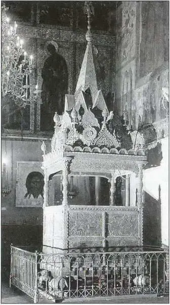 Царское место Ивана Грозного в Успенском соборе Московского Кремля Карта - фото 6