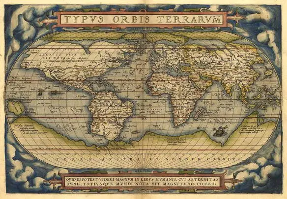 1570Abraham Ortelius 1744Emanuel Bowen Fig 31 World maps from 1506 to - фото 18
