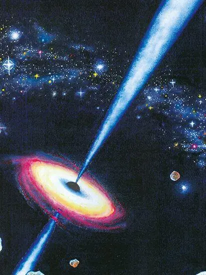 Fig 92 Artists conception of an accretion disk around a black hole and - фото 77