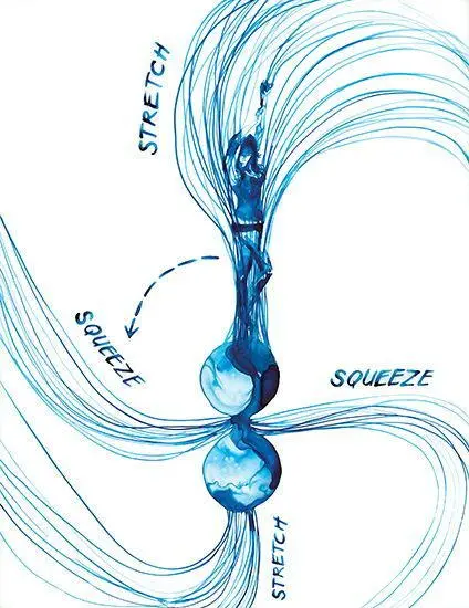 Fig 166 Tendex lines from two black holes that collide while orbiting each - фото 141