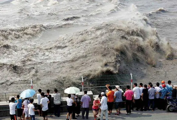 Fig 177 Top A tidal bore on the Qiantang River Bottom A tsunami in - фото 153