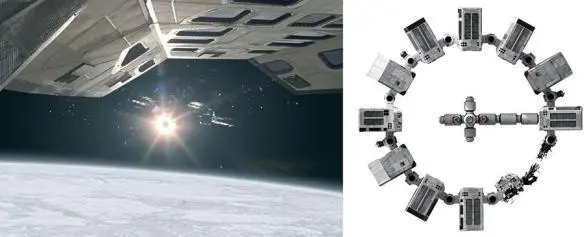 Fig 202 Left The explosion on the Endurance with the lander above and - фото 166