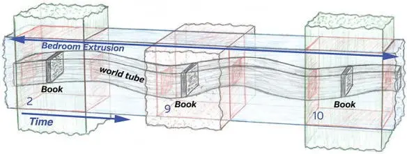 Fig 302 The world tube of a book within an extrusion of Murphs bedroom - фото 281