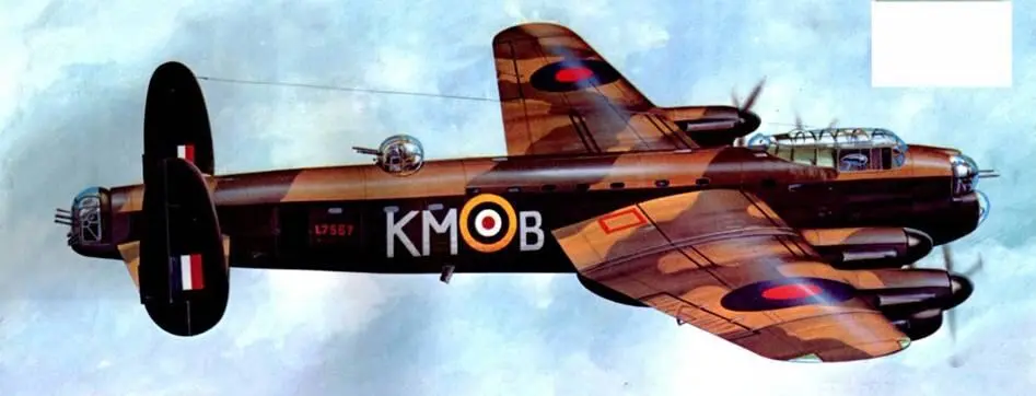 Ланкастер В Mk I KMBL756 7 44й эскадрильи Кокарды и триколор на киле - фото 189