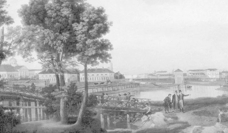С Щедрин Вид с Петровского острова на Тучков мост 1811 год Далеко идущие - фото 24