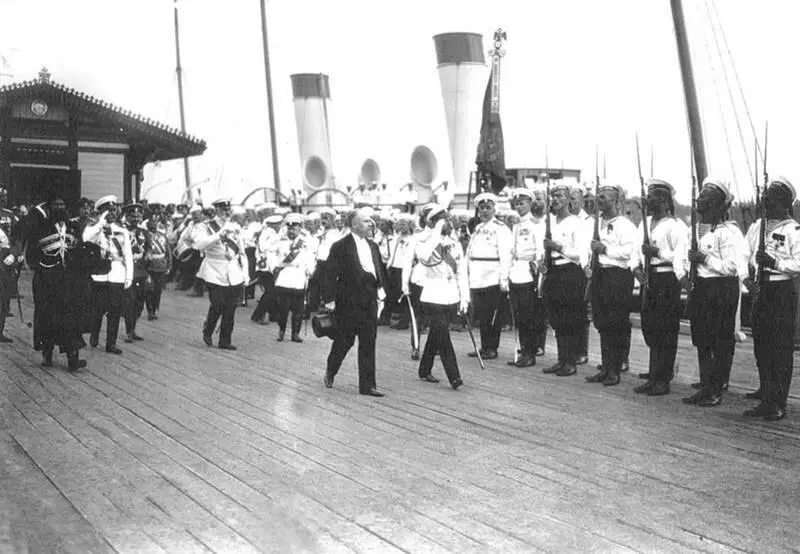 Визит президента Франции РаймонаПуанкаре Июль 1914 года Группа участников - фото 14