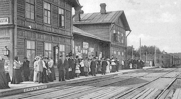Лахта Станция Приморской железной дороги 1900е годы Так или не так но - фото 111