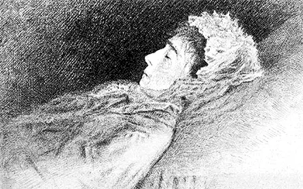 Императрица Мария Александровна на смертном одре С оригинала И Крамского - фото 134