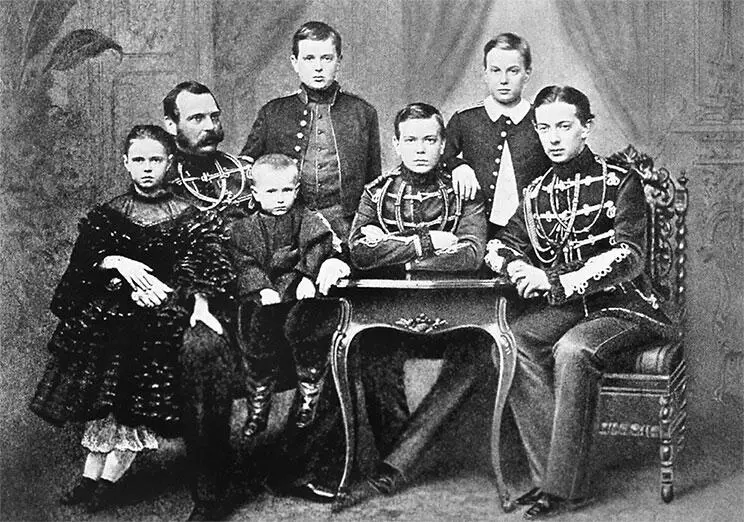 Александр II с детьми Мария Сергей Владимир Александр Алексей Николай - фото 135