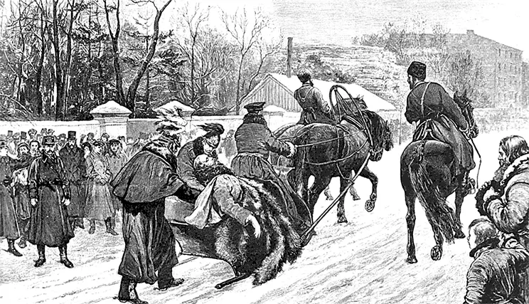 1 марта 1881 г Смертельно раненного императора Александра II увозят в Зимний - фото 151
