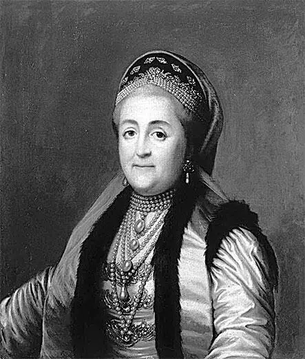 В Эриксен Екатерина II в шугае и кокошнике 1772 г М Шибанов Екатерина - фото 207