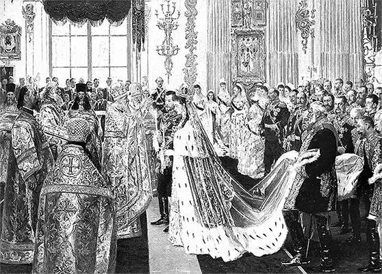 Л Туксен Свадьба Николая II и великой княжны Александры Федоровны в Большом - фото 252