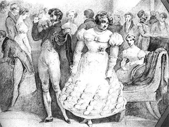 На балу Шарж императора Николая I 1840е гг К О Брож Придворный бал в - фото 304