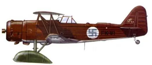 Пикирующий бомбардировщик Фоккер С X FK81 из 2 LLv 10 базировавшейся на - фото 176