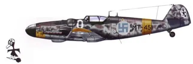 Перехватчик Bf 109C6R6 МТ451 на котором летал сержант Эрик Лайли 8 побед - фото 182