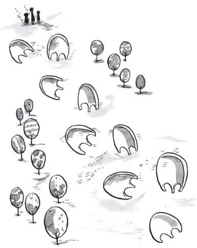 So they followed the tracks of the webbed feet which looked as though whatever - фото 77