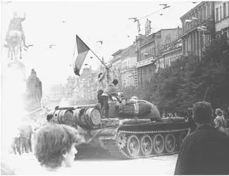 A Soviet tank is captured at the Wenceslas Square Courtesy of Ústav pro - фото 6