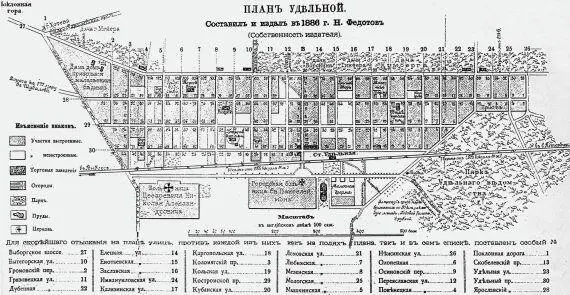 Карта Удельной составленная и изданная в 1887 г НН Федотовым Скобелевский - фото 26