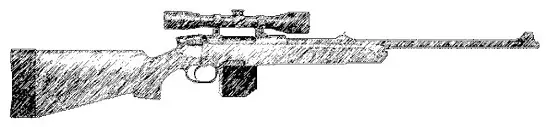 Снайперська гвинтівка SSG69 Здоровяк відкинув чохол закріпив оптичний - фото 34