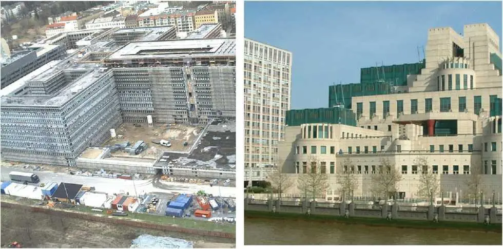 Здание БНД в местечке Пуллах под Мюнхеном Здание MI6 в Лондоне Через сеть - фото 13