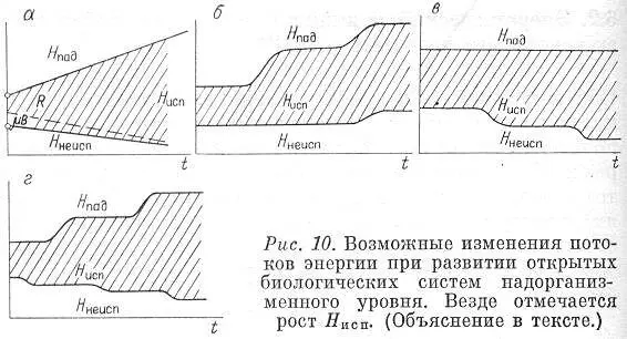 Рис 10 Возможные изменения потоков энергии при развитии открытых - фото 12