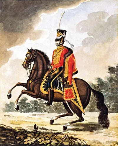 Оберофицер лейбгвардии кирасирского полка Худ Краузе 1810е гг Бумага - фото 30