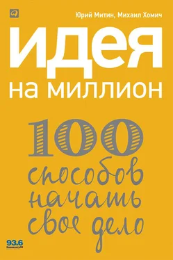 Михаил Хомич Идея на миллион: 100 способов начать свое дело обложка книги