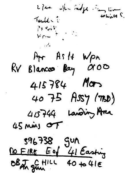 The first target list as transmitted by FO1 from Beagle Ridge on 10 June This - фото 10