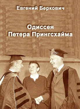 Евгений Беркович Одиссея Петера Прингсхайма обложка книги