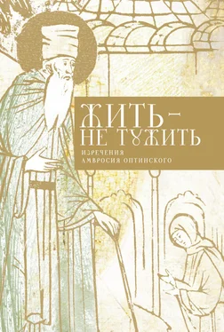 Татьяна Стрыгина Жить – не тужить. Изречения Амвросия Оптинского обложка книги