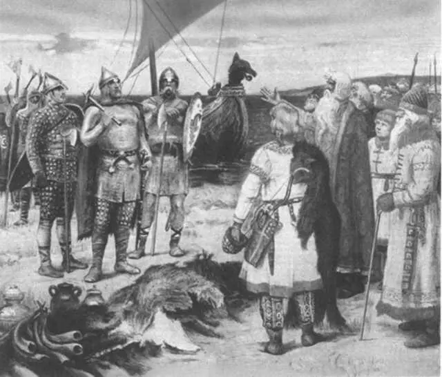 Призвание варягов С картины В М Васнецова 1884 г Князья Игорь слева и - фото 3