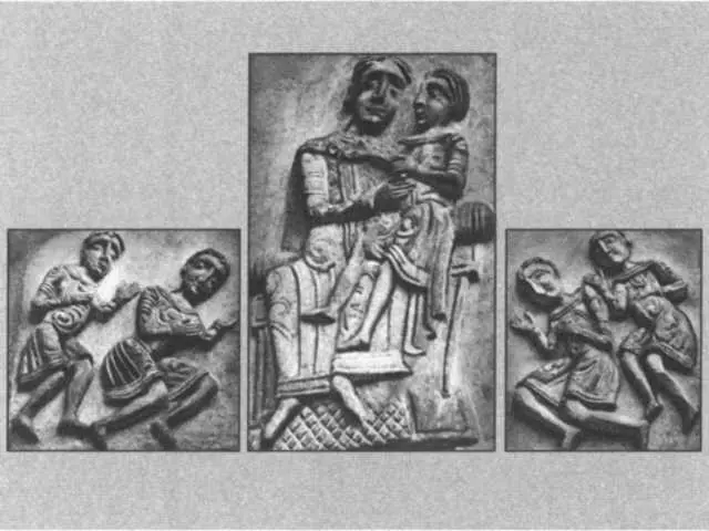 Предполагаемое изображение князя Всеволода Юрьевича с сыновьями Фрагмент - фото 21