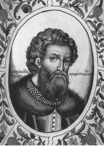 Князь Александр Ярославин Невский Портрет из Титулярника 1672 г Батый - фото 25