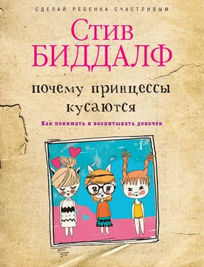 Стив Биддалф Почему принцессы кусаются. Как понимать и воспитывать девочек обложка книги