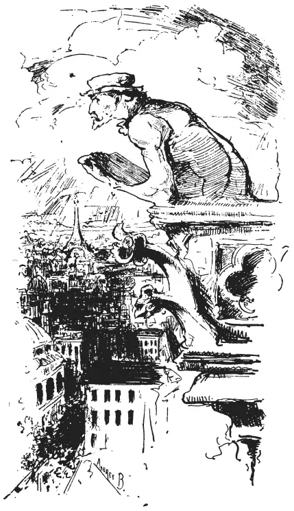 Эскизный портрет Джозефа Пеннелла в образе чудовища из НотрДама 1893 - фото 13