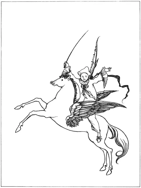 Пак на Пегасе иллюстрация для титульного листа журнала Савой 1896 - фото 25