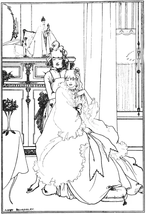 Прическа иллюстрация к стихотворению Бердслея Баллада о цирюльнике 1896 - фото 27