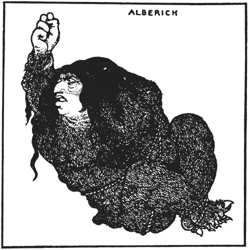 Альберих рисунок из задуманной серии Золото Рейна 1896 В посланиях - фото 29