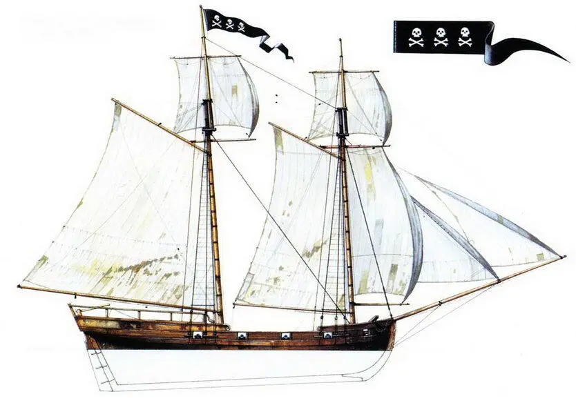 Шлюп Flying Dragon Эдмунда Кондента 1719 г Queen Annes Revenge Эдварда - фото 54