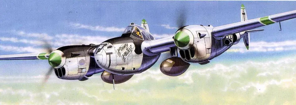 P38J майора Ричарда Бонга 8 FG 1944 г F5E капитана Арчи Брауни 33я - фото 198