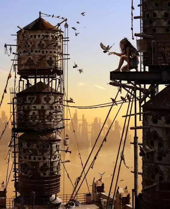 Madison Ray sat at the very top of her Pigeon Tower There were five towers to - фото 14