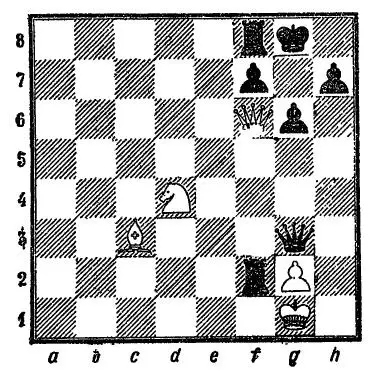 Диаграмма 48 Мат в три хода 1 Фg7 Kpg7 2 Kf5 Kpg8 3 Kh6X - фото 50