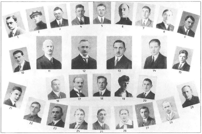 Штат общества Дерулюфт 1925 г 1 Летчик Риснер 2 Летчик Бобков 3 - фото 98