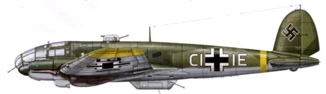 Не111 Н16R1 из Ekdo16 ErprobungsKommando испытательная группа 1944 г - фото 195
