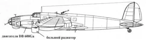 He 111D Не111Е В 1937 г на Не111 В0 поставили 12цилиндровые двигатели - фото 32